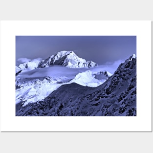 Mont Blanc Les Arcs French Alps France Posters and Art